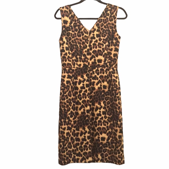 Isabella DeMarco Tahari Levine Leopard Print Dress - Picture 4 of 8
